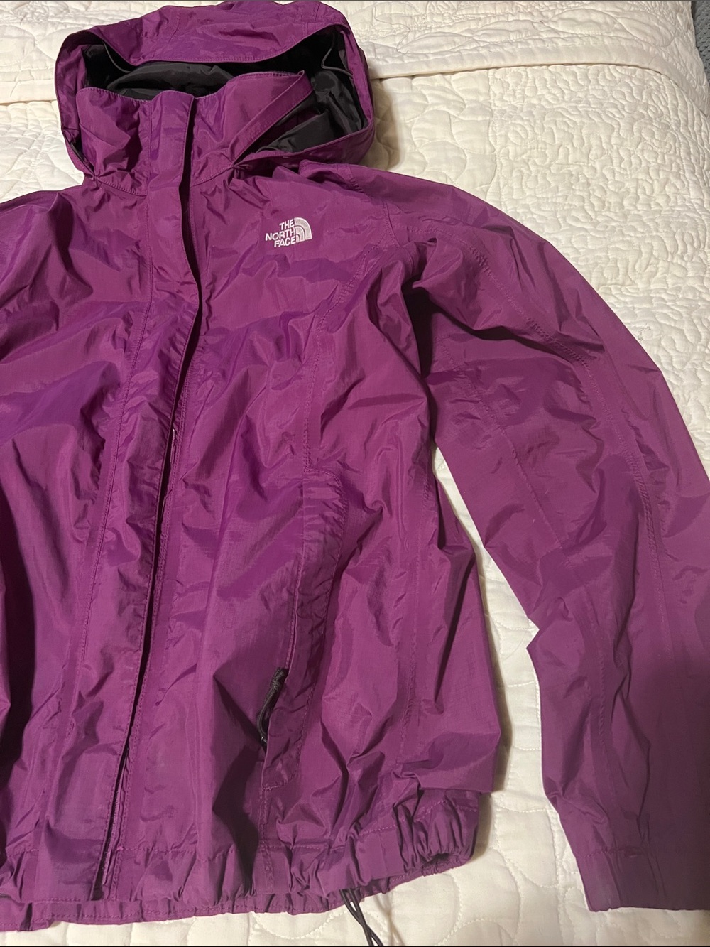 The North Face Women's Hooded Purple Rain Shell Jacket